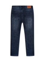 Dark Blue - stretch candy slub denim jeans - Image 6