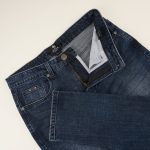 Dark Blue - stretch candy slub denim jeans - Image 5