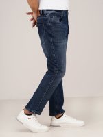 Dark Blue - stretch candy slub denim jeans - Image 3