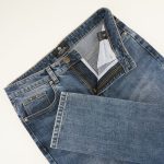 Light Blue - stretch slub denim jeans - Image 5