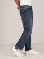 Medium Blue - stretch slub denim jeans - Image 3